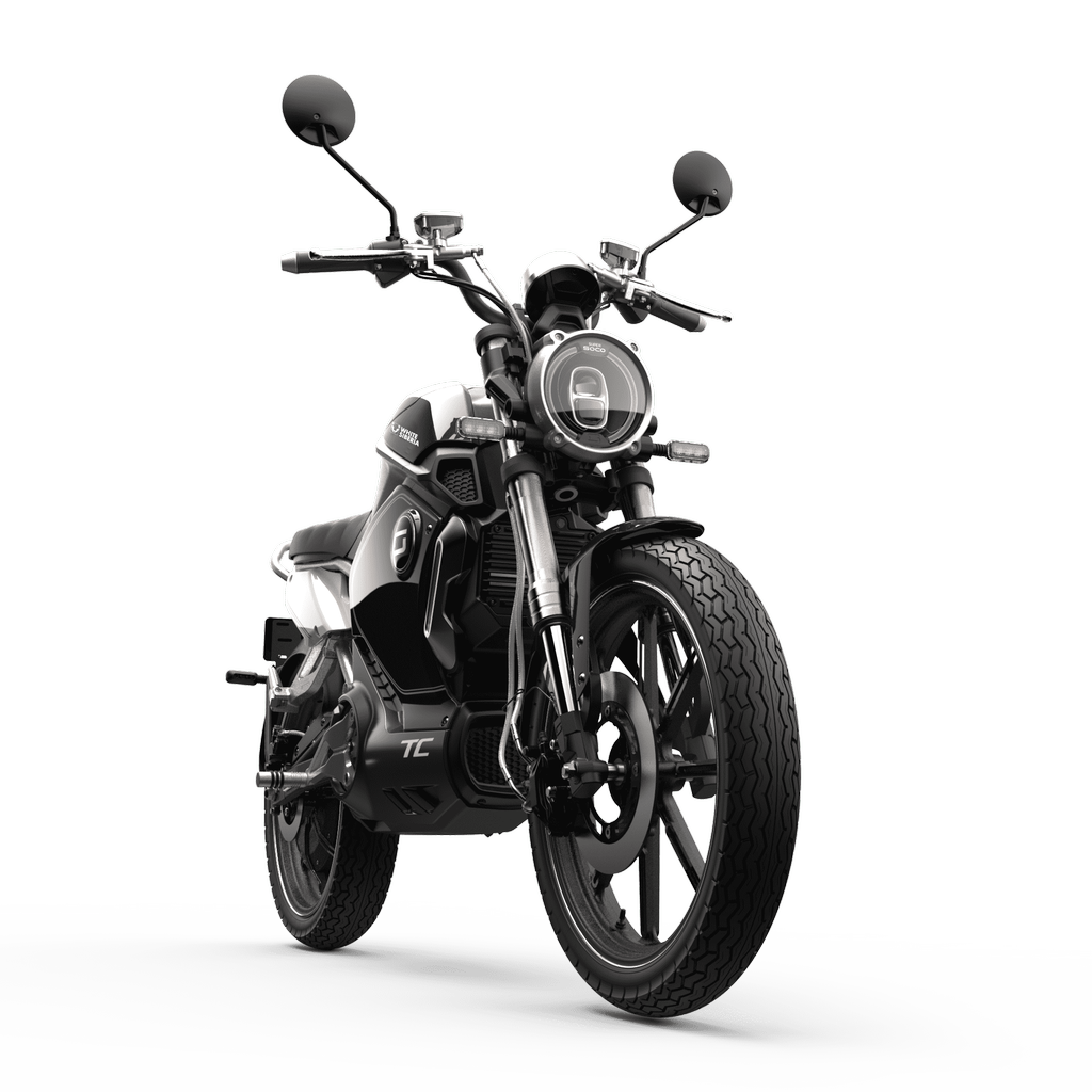Электромотоцикл WHITE SIBERIA SUPER SOCO TC фото