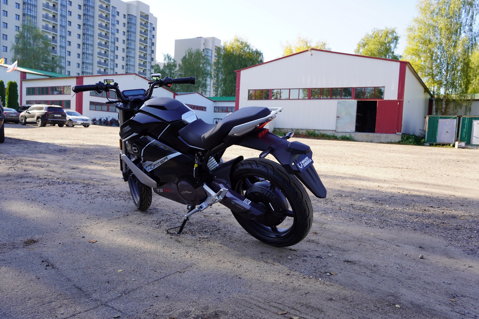 Электромотоцикл WHITE SIBERIA SUPER SOCO TS STREET HUNTER PRO (Черный)(У)218-WS200 фото