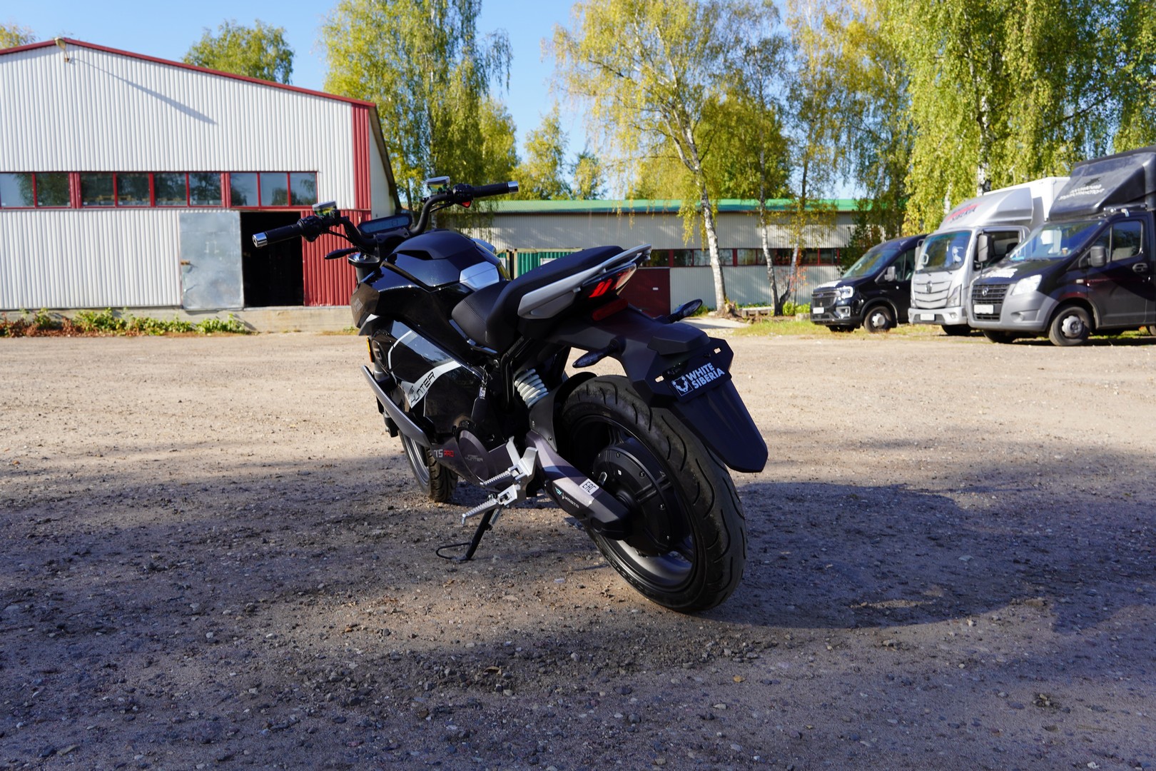 Электромотоцикл WHITE SIBERIA SUPER SOCO TS STREET HUNTER PRO (Черный)(У)219-014 фото