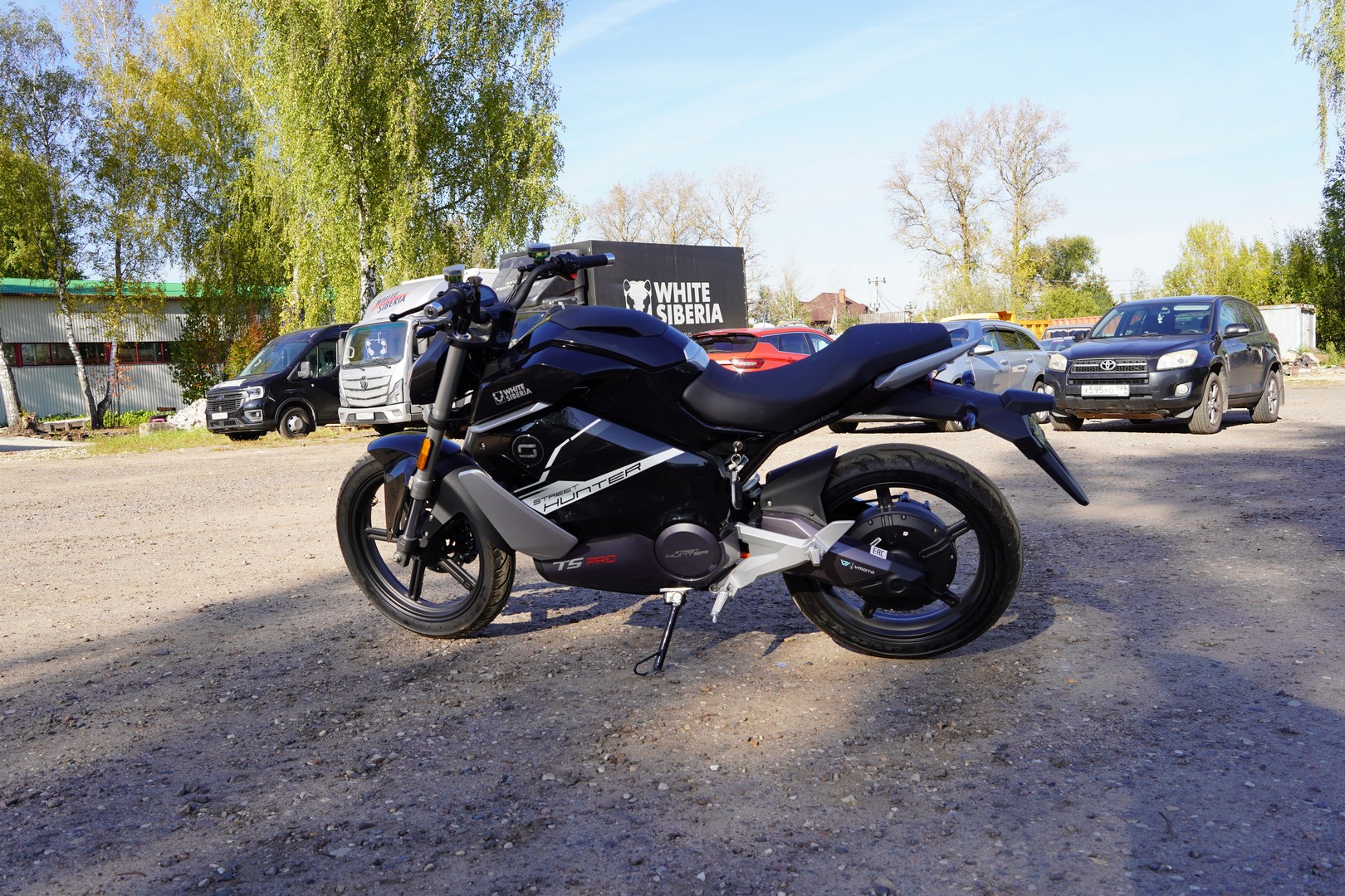 Электромотоцикл WHITE SIBERIA SUPER SOCO TS STREET HUNTER PRO (Черный)(У)219-014 фото