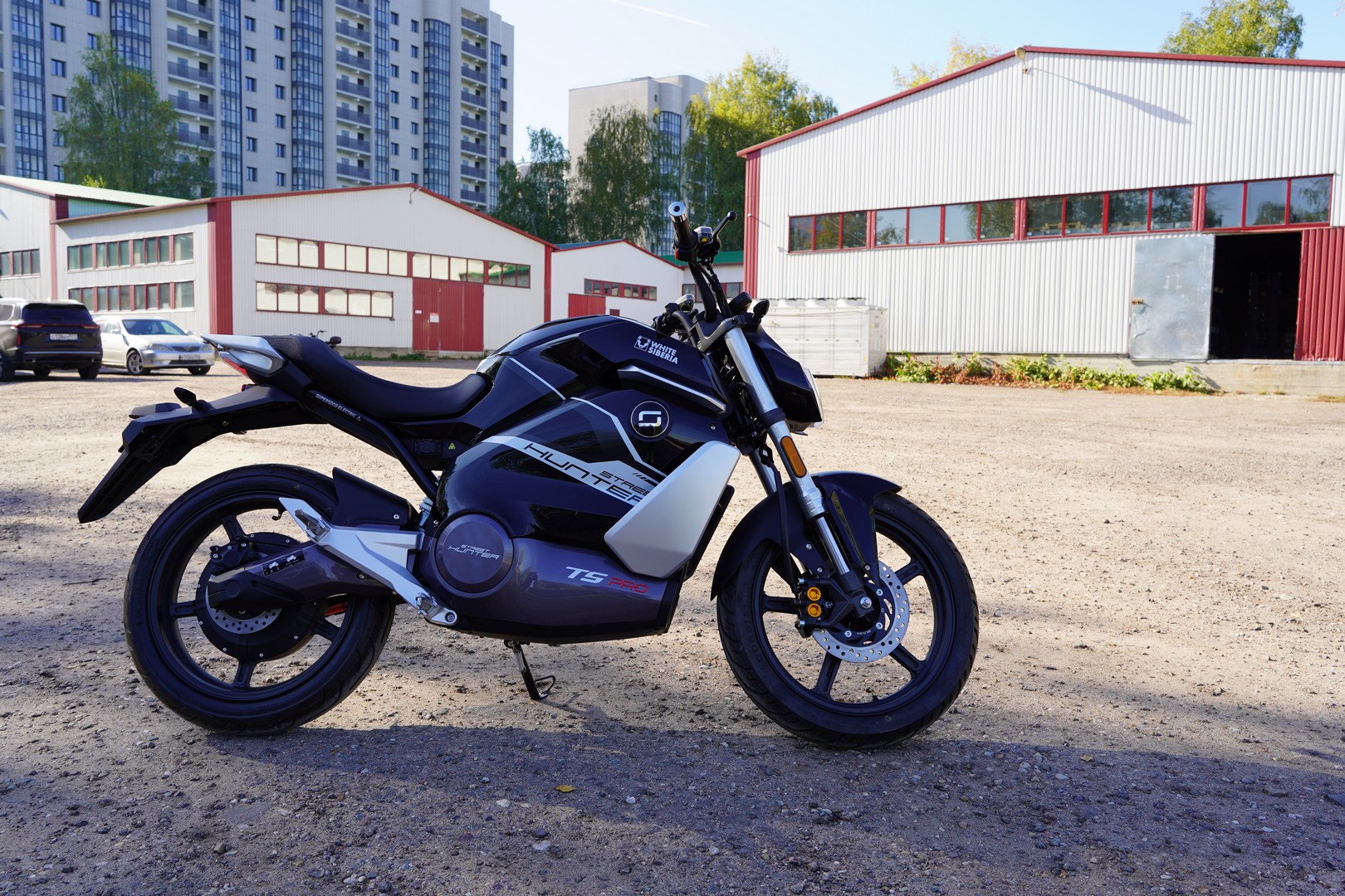 Электромотоцикл WHITE SIBERIA SUPER SOCO TS STREET HUNTER PRO (Черный)(У)219-014 фото