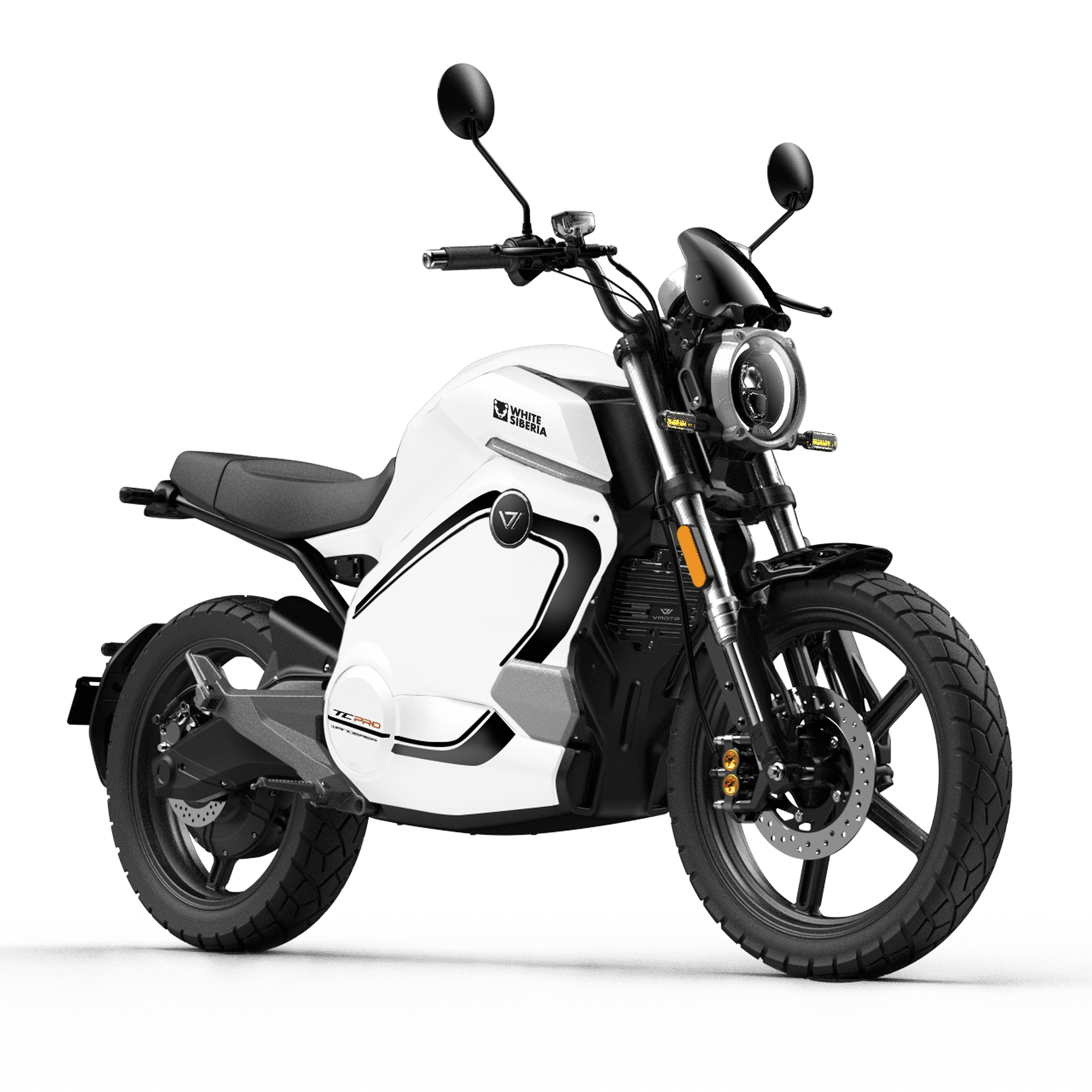 Электромотоцикл WHITE SIBERIA SUPER SOCO TC WANDERER PRO фото