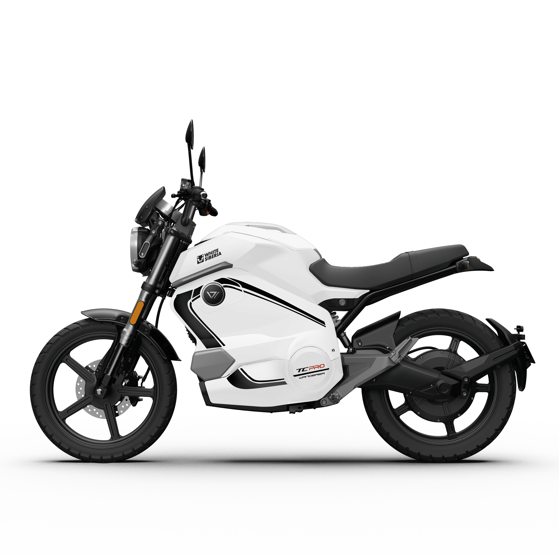 Электромотоцикл WHITE SIBERIA SUPER SOCO TC WANDERER PRO фото