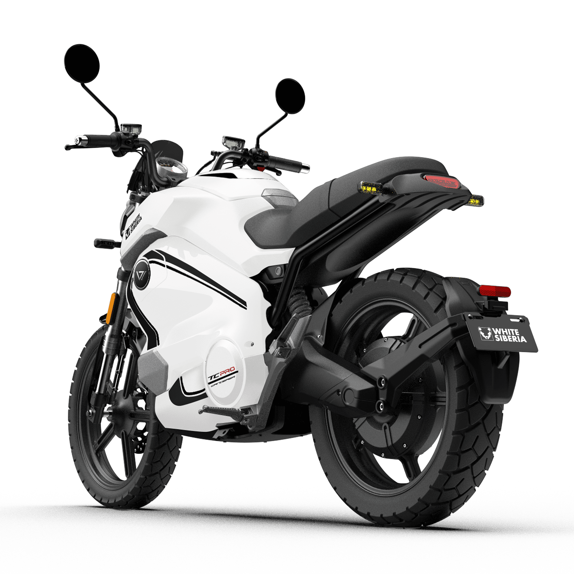 Электромотоцикл WHITE SIBERIA SUPER SOCO TC WANDERER PRO фото