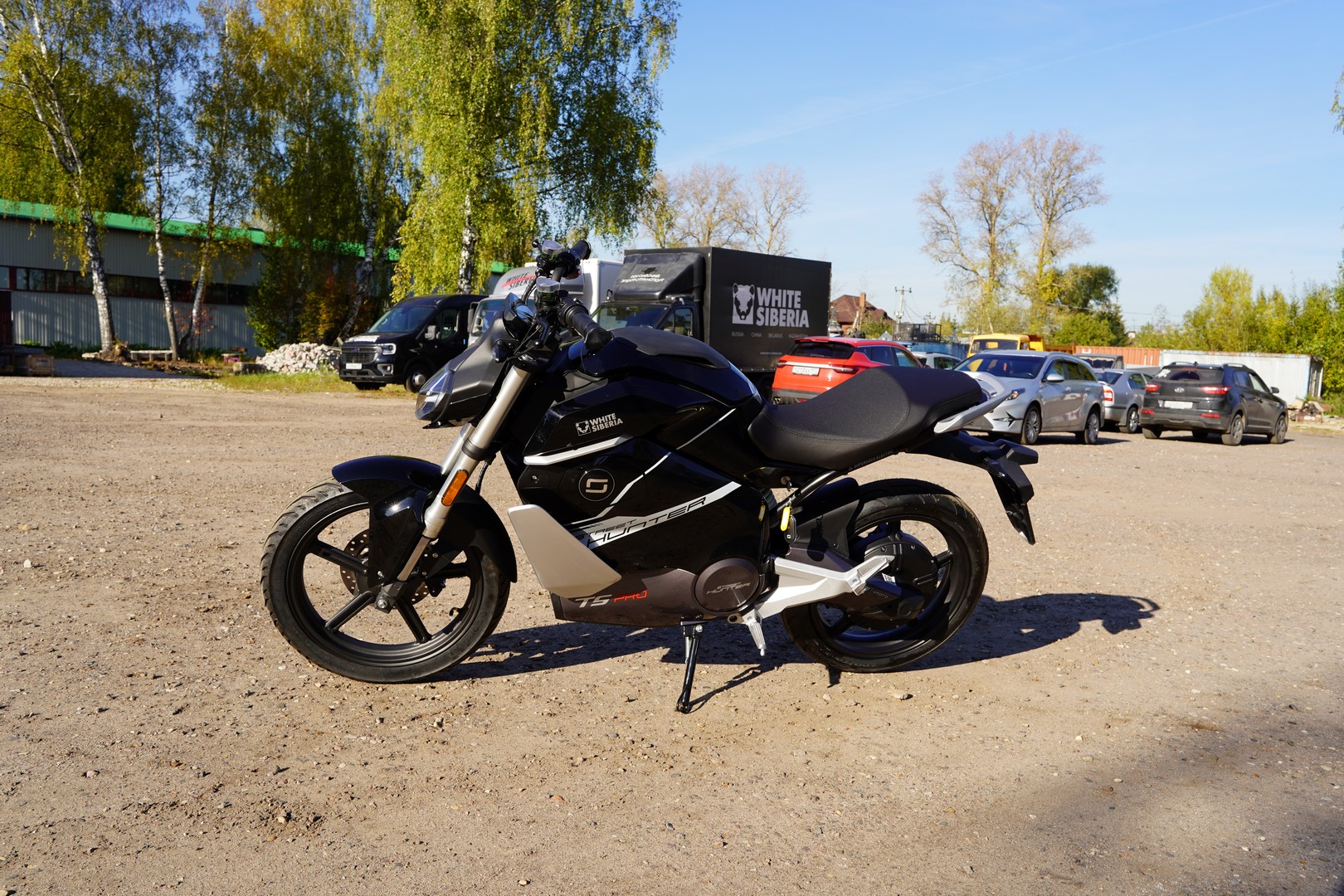 Электромотоцикл WHITE SIBERIA SUPER SOCO TS STREET HUNTER PRO (Черный)(У)218-WS200 фото