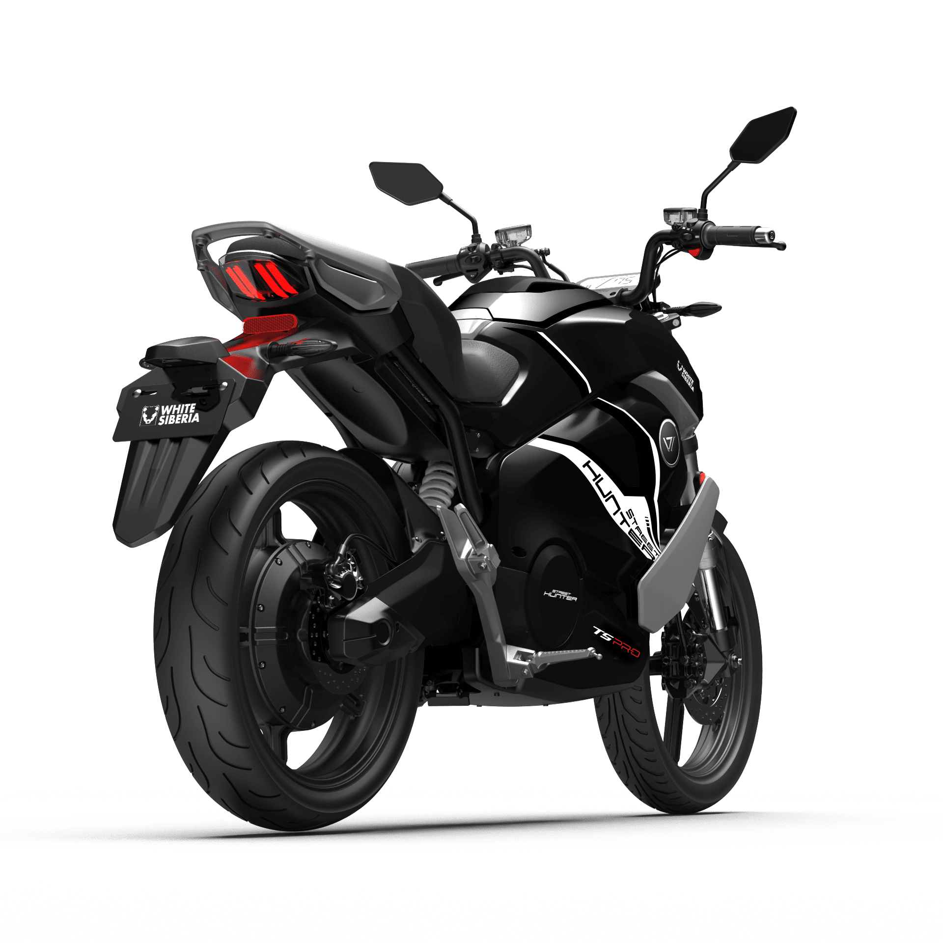 Электромотоцикл WHITE SIBERIA SUPER SOCO TS STREET HUNTER PRO фото