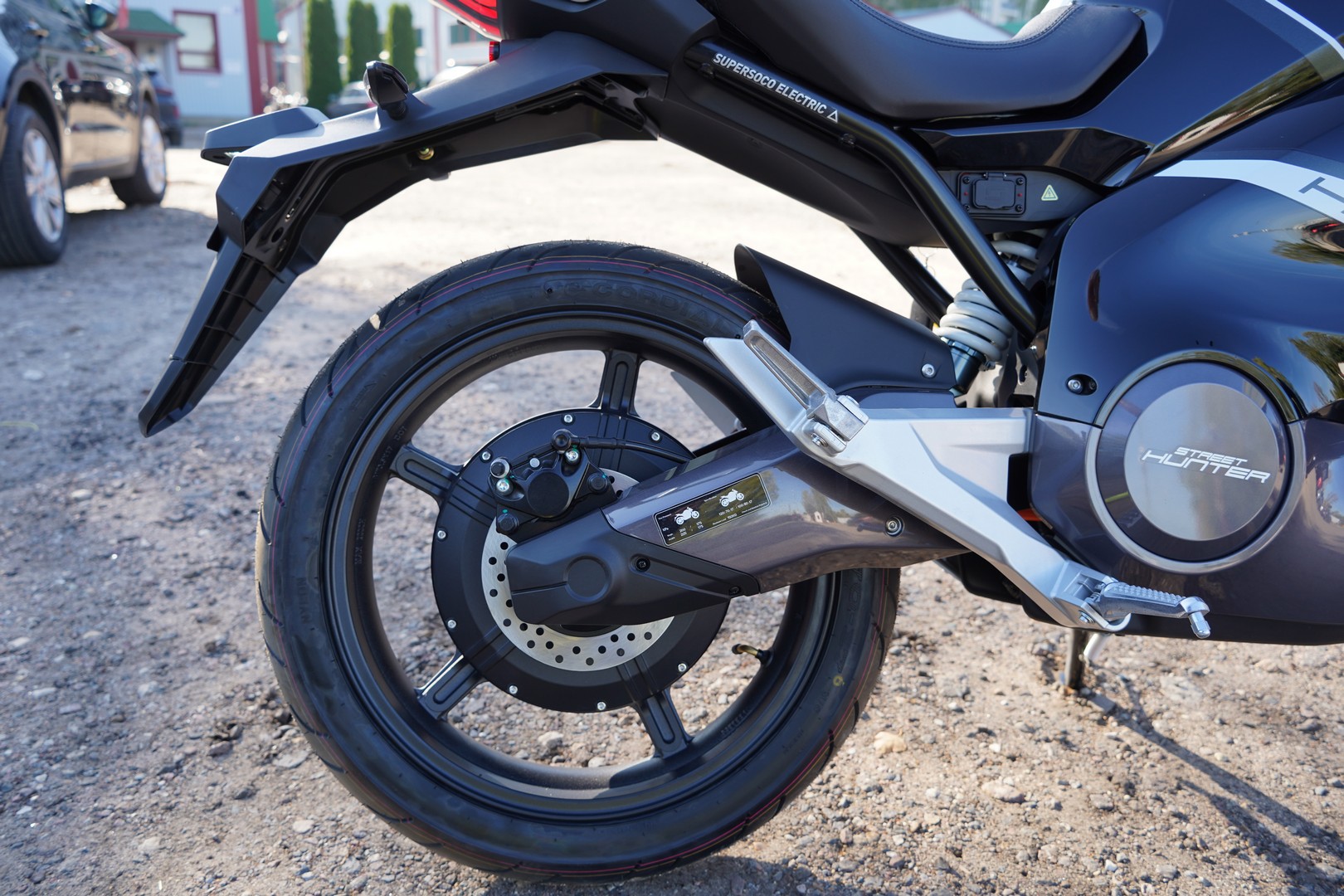 Электромотоцикл WHITE SIBERIA SUPER SOCO TS STREET HUNTER PRO (Черный)(У)218-WS200 фото