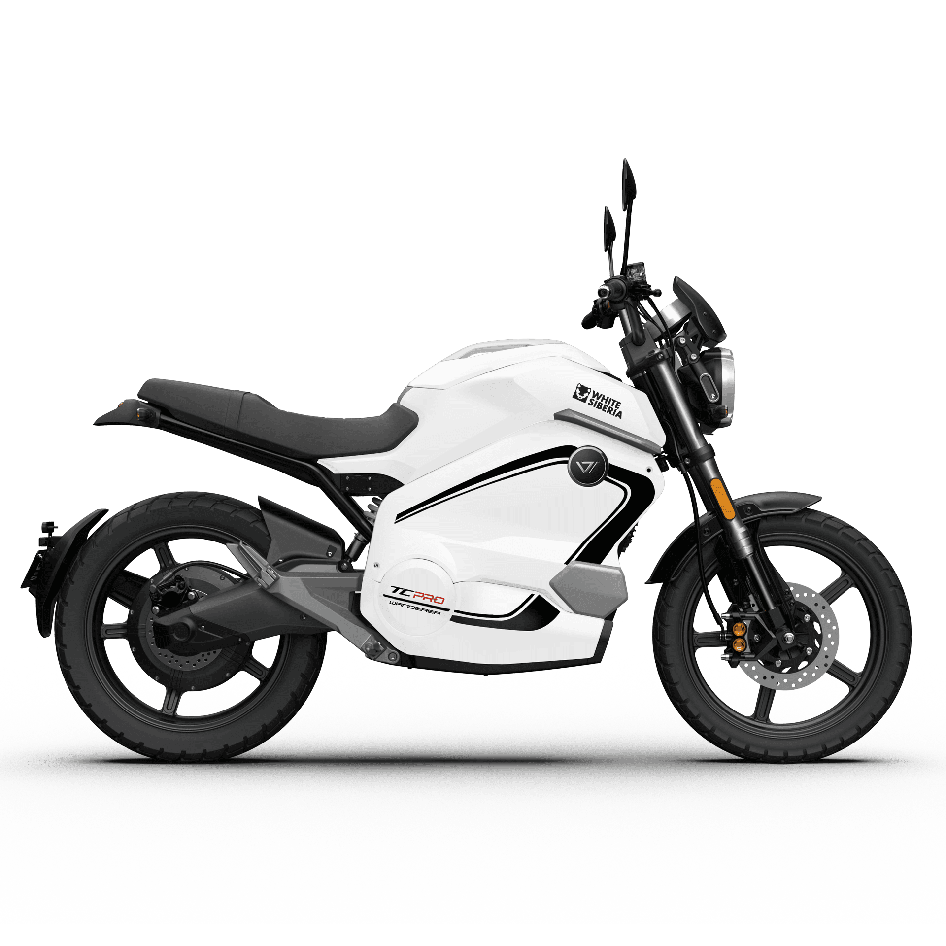 Электромотоцикл WHITE SIBERIA SUPER SOCO TC WANDERER PRO фото